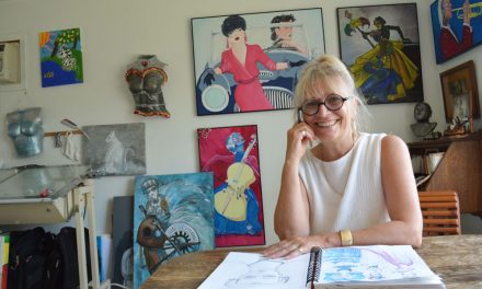 Resilient artist inspires youth in Oliver