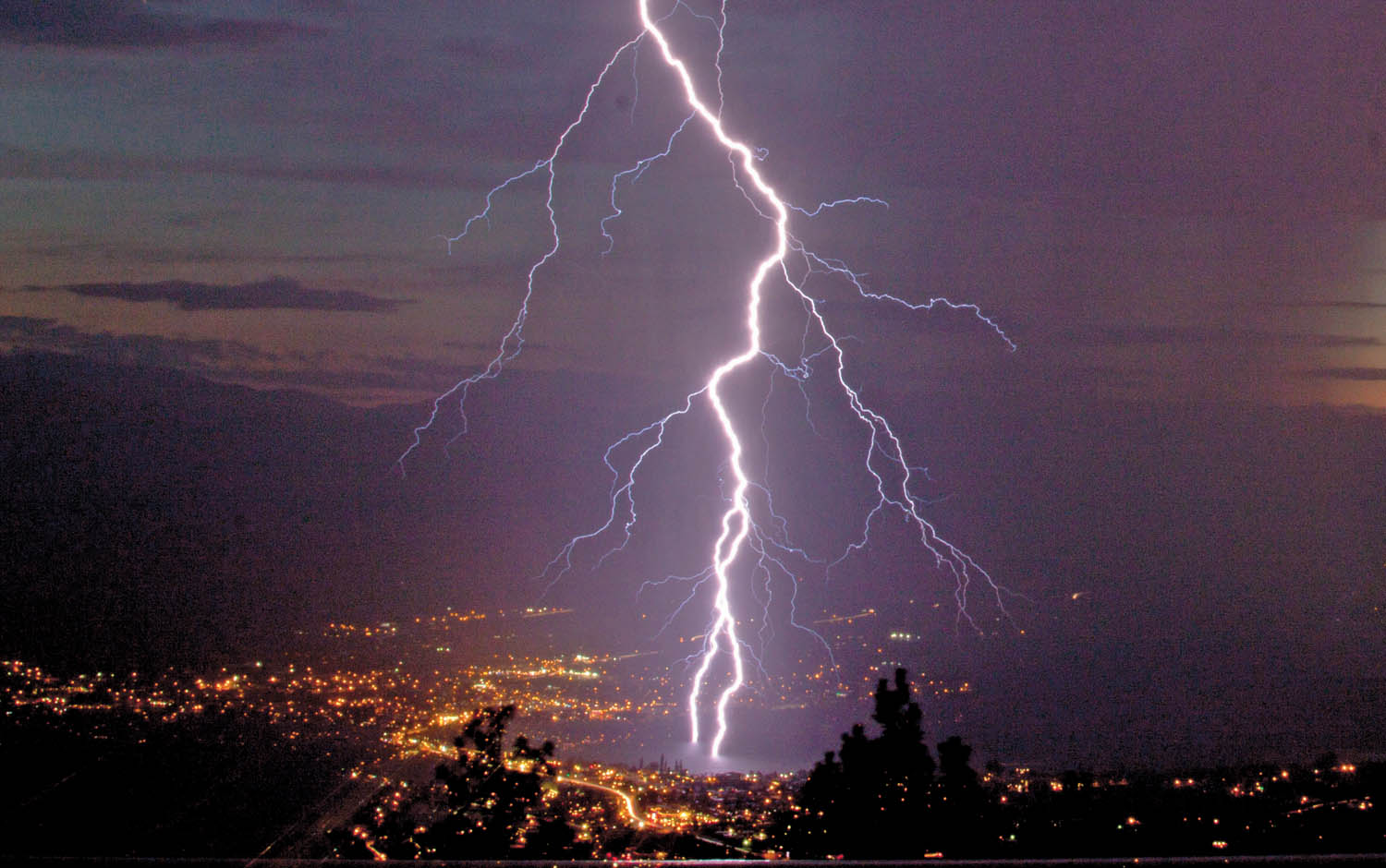 Astrophotograher Jack Newton captured this amazing image of lightning striking Osoyoos Lake Saturday night from his home and observatory on Anarchist Mountain. Lightning strikes on Saturday and Sunday ignited almost a dozen small wildfires in the Osoyoos area on Anarchist Mountain, Kruger Mountain, Mount Kobau and other locations. None are classed as fires of note. Crews have been busy controlling their spread. A ban on all open fires including campfires and fireworks takes effect this Friday, June 3. (Jack Newton photo)