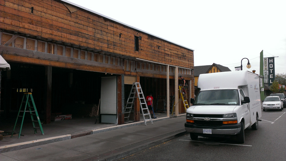 Oliver’s  downtown busy construction zone