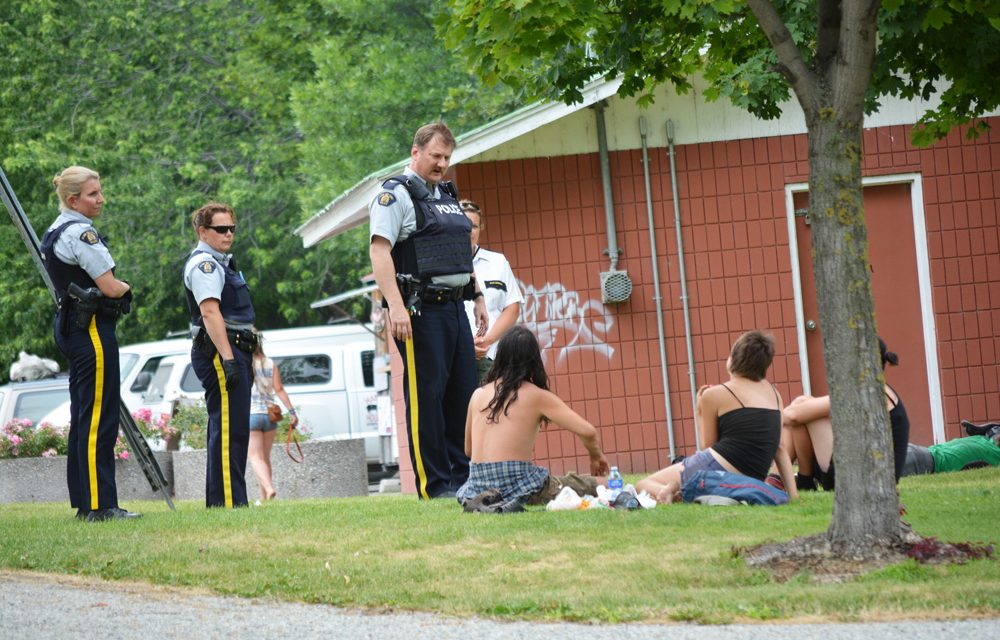 Police, bylaw officer monitor Lion’s Park