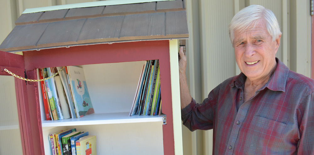 Father builds ‘little free library’ by request from daughter