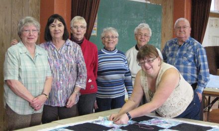 Sewing quilting to relieve the pain