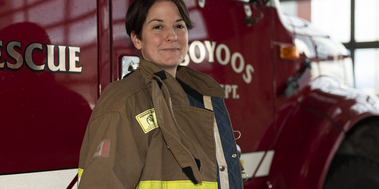 Firefighting a balancing act for OFD’s first female member