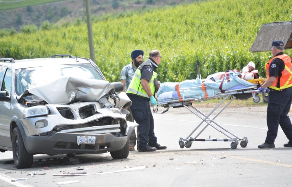 Driver charged following collision