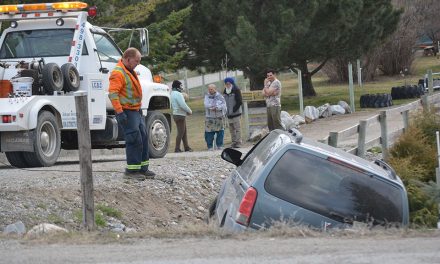 Driver injured in single vehicle accident