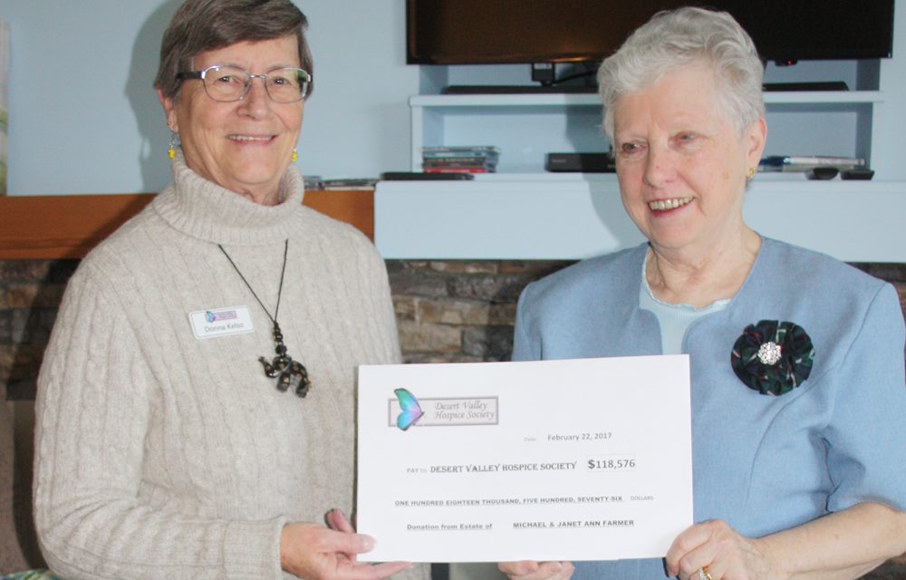 Oliver couple remembered as very generous