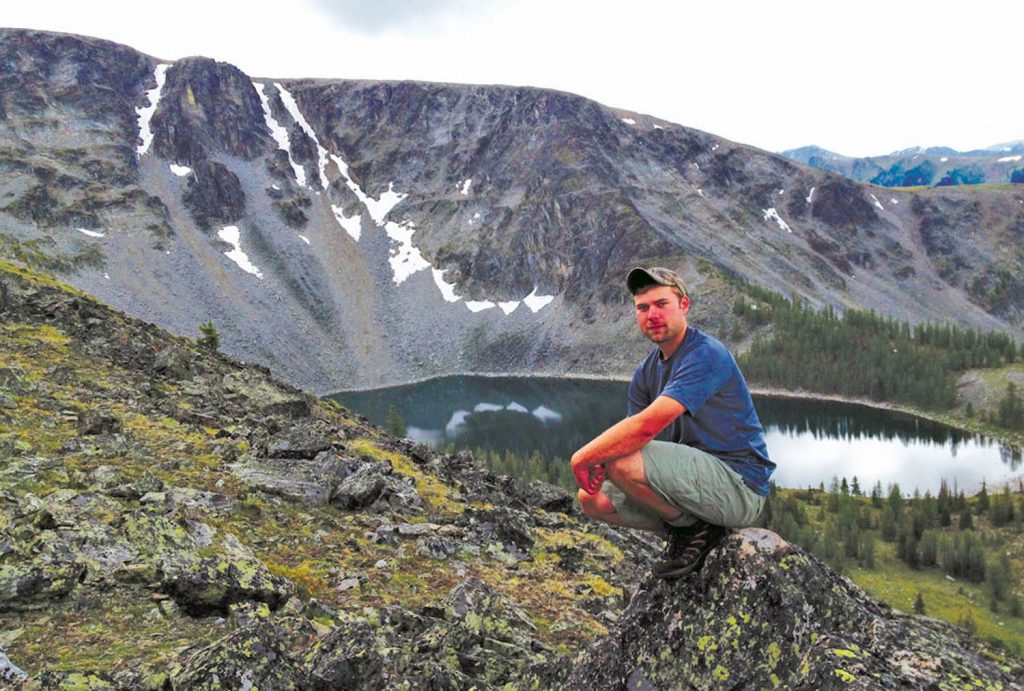 T. J. Gooliaff likes to climb mountains, but he will be spending the next year gathering information about the effects of climate change on lynx and bobcats across B.C. (Photo supplied)