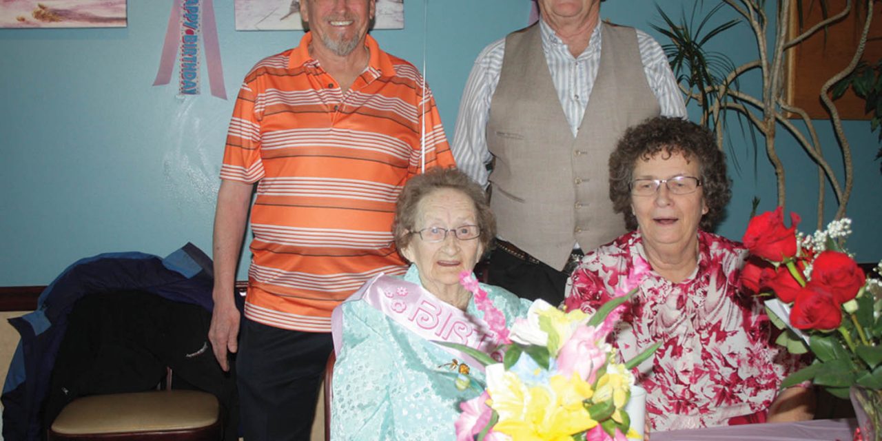 Local woman surrounded by family and friends as she celebrates 100th birthday