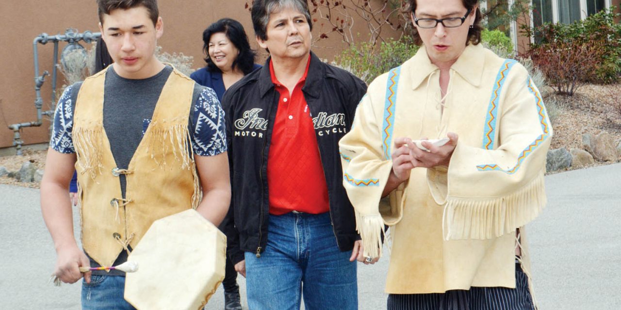 Smudging ceremony held to celebrate new deal signed at Spirit Ridge at Nk’Mip Resort in Osoyoos