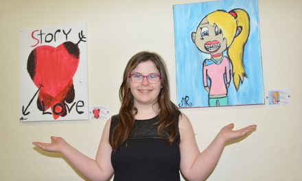 Eleven-year-old girl impresses art lovers