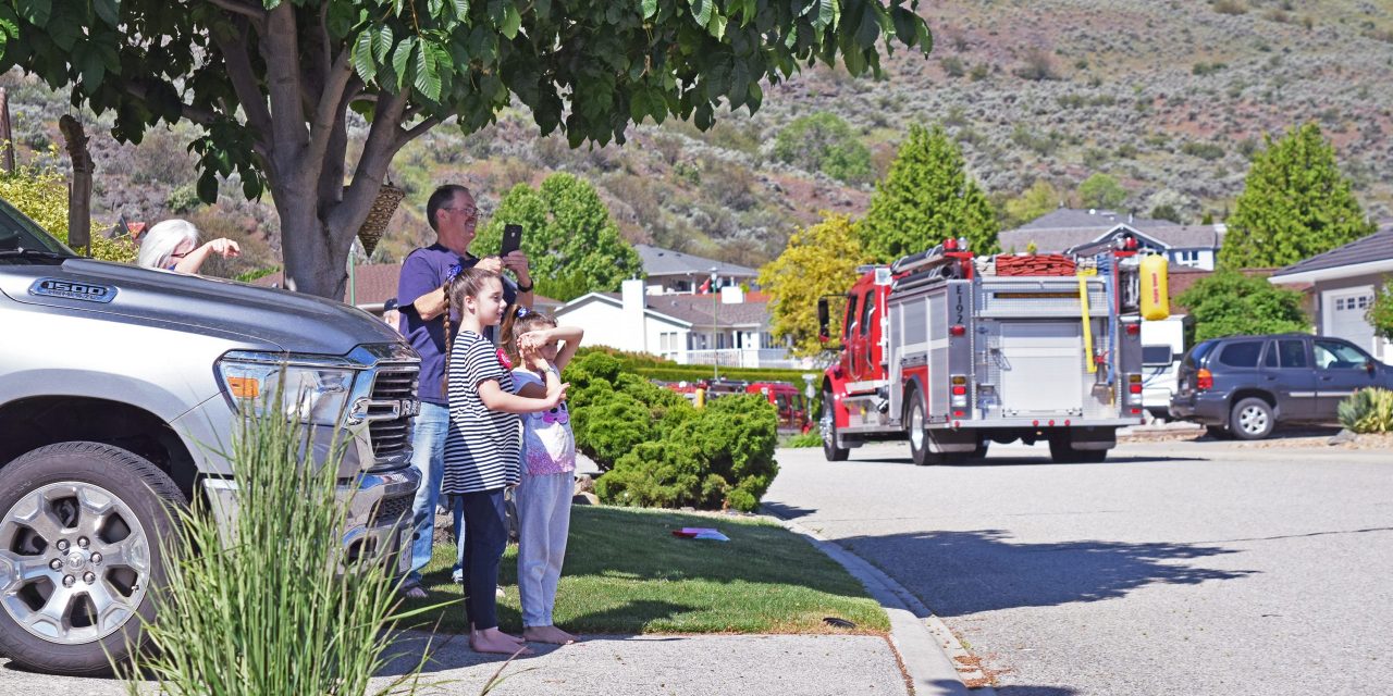 Birthday girl thrilled with first responder parade in her honour