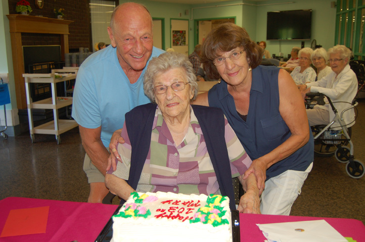 At 103, Mary does everything in moderation