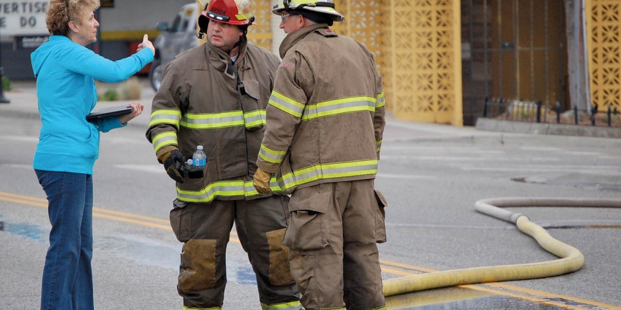 MLA Larson and her staff are managing to cope well after recent fire gutted office