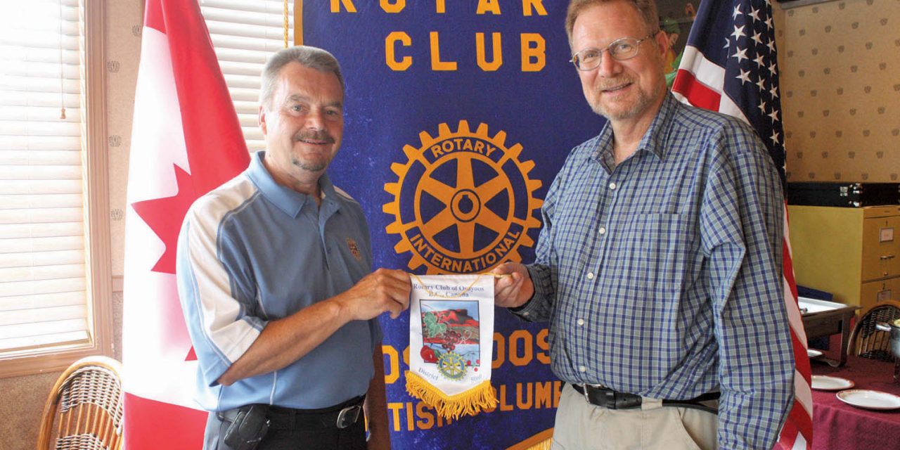 Richard McGuire speaks at Rotary Club of Osoyoos
