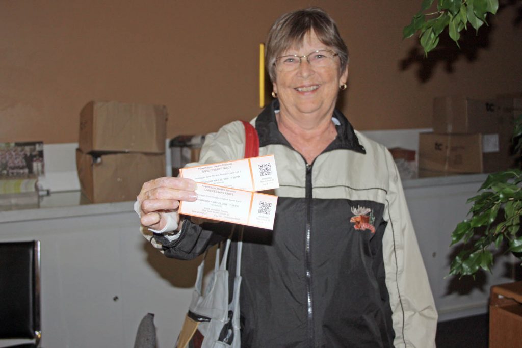 Julie Wolter of Osoyoos also won tickets to the Okanagan Zone Theatre Festival. (Keith Lacey photo)