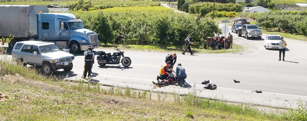 Motorcyclist injured after rear-ender