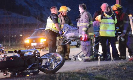 Motorcyclist seriously injured after collision with car