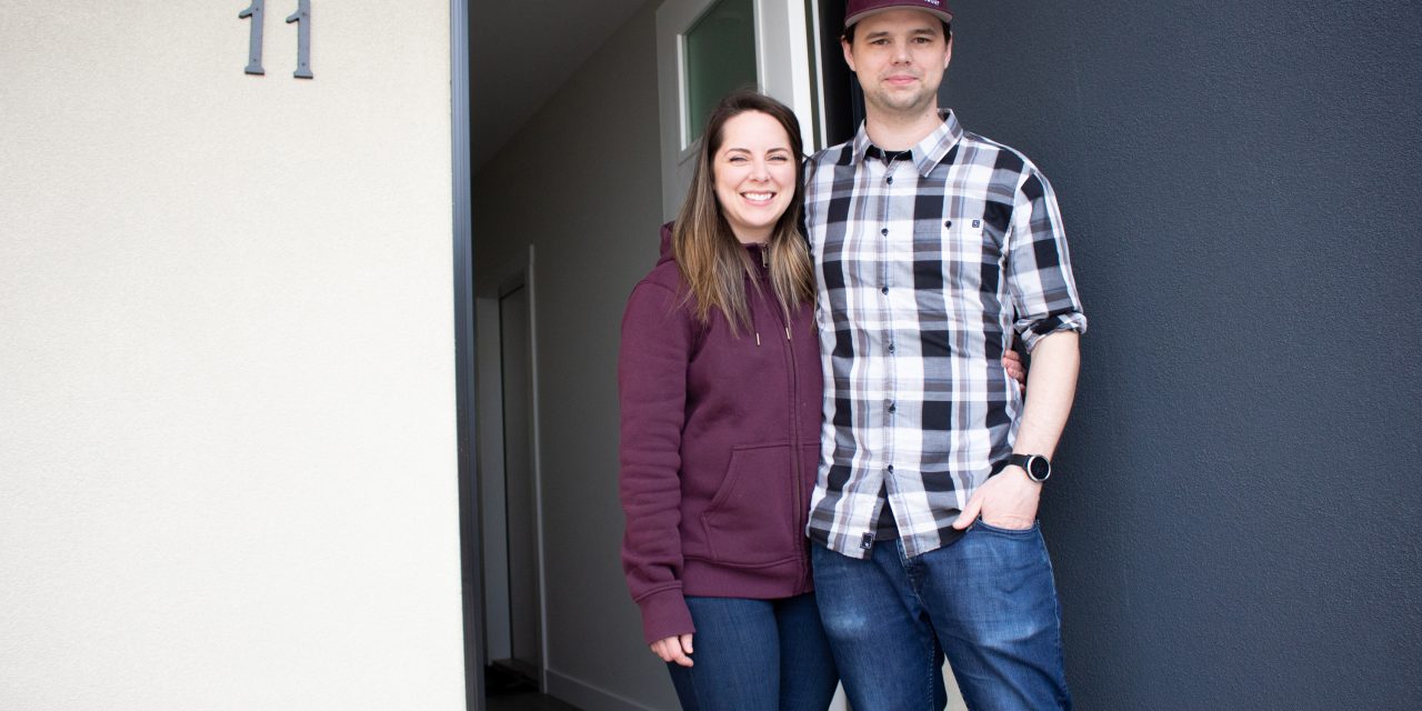 Couple first to take advantage of new near-market housing