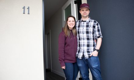 Couple first to take advantage of new near-market housing