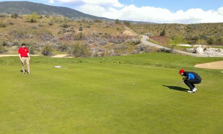 Great day for golf at Nk’Mip Canyon Desert Golf Course in Oliver