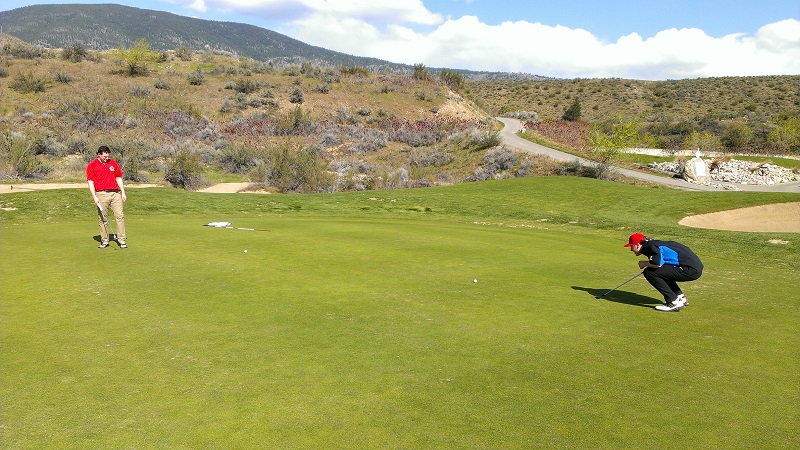 Great day for golf at Nk’Mip Canyon Desert Golf Course in Oliver
