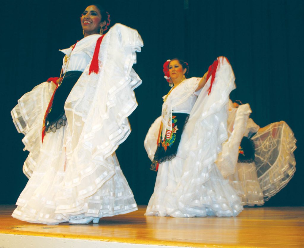 The Mexican dance ensemble Caudillos de Sur performs at Harvesting Diversity. (Keith Lacey photo)