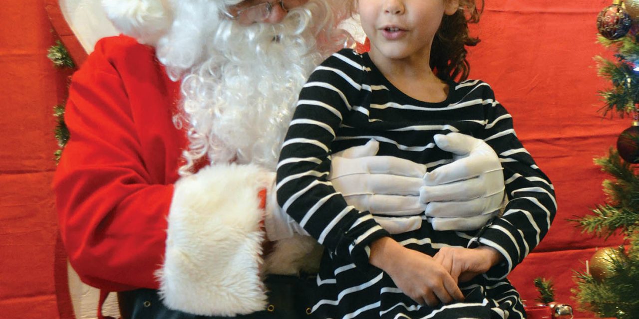 Osoyoos girl visits Santa Claus in Oliver
