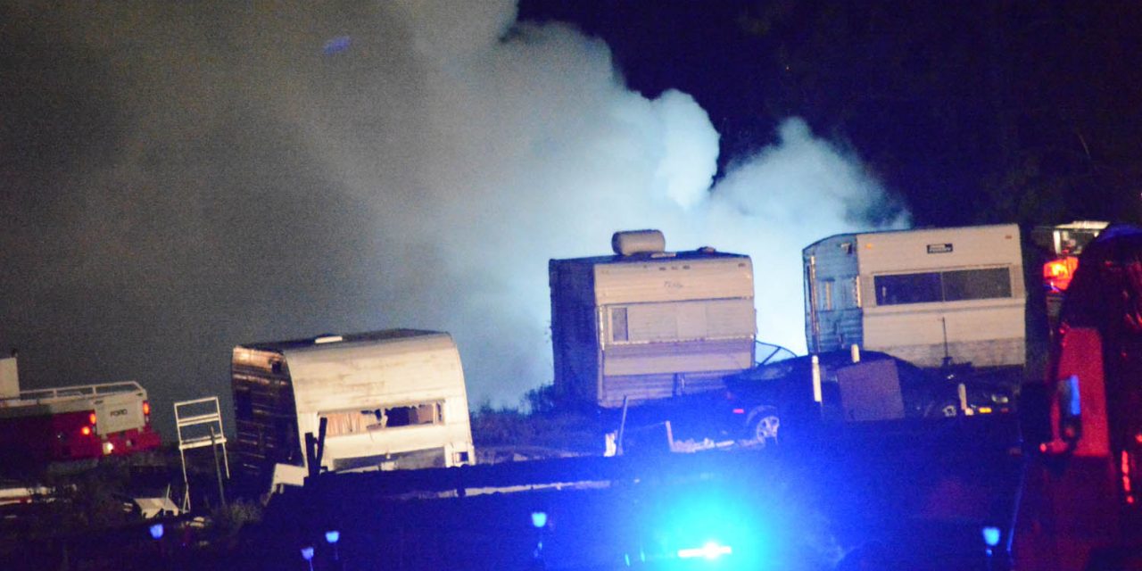 Man is killed in motorhome trailer fire on Nk’Mip Road between Oliver and Osoyoos