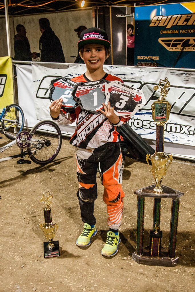 Brody McLean, 8, from Osoyoos, had another sensational spring, summer and fall competing against the top BMX racers in Canada and the United States. McLean said he dreams of becoming an Olympic and world champion. (Photo Supplied).