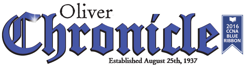 Oliver Chronicle a finalist (again) in BC newspaper awards