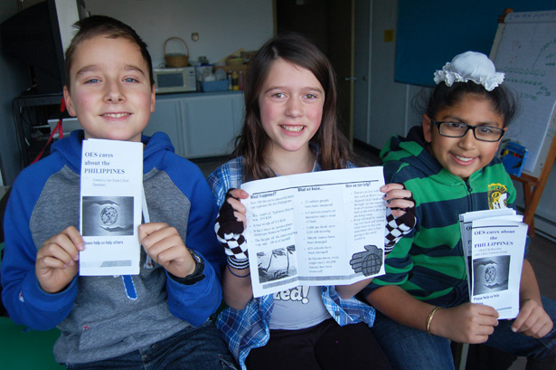 Oliver students raise money for the Philippines