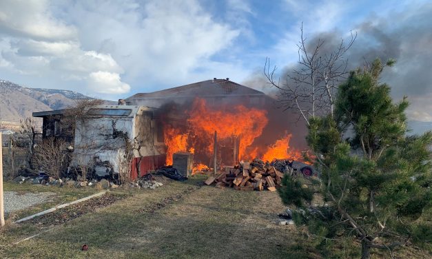 Structure fire in Osoyoos leaves one person displaced