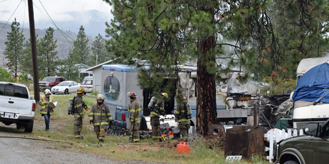 Fire guts RV, displaces two on OIB