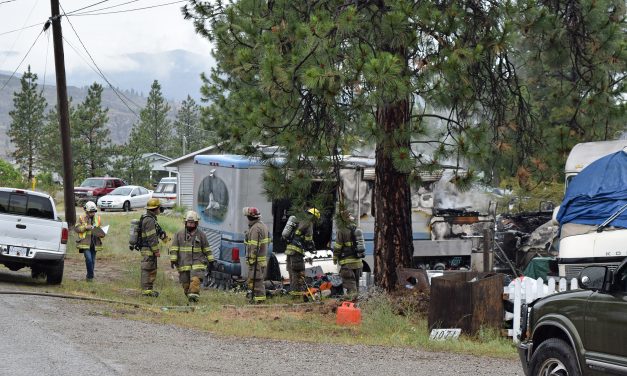 Fire guts RV, displaces two on OIB