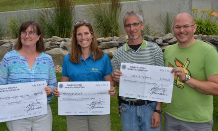 Oliver Osoyoos Winery Association donates big cheques