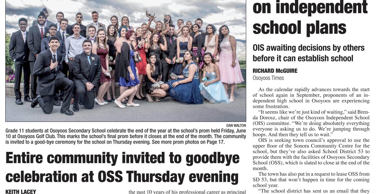 AUDIO: Osoyoos Times top stories for June 15 – CIRO Radio 106.5 FM