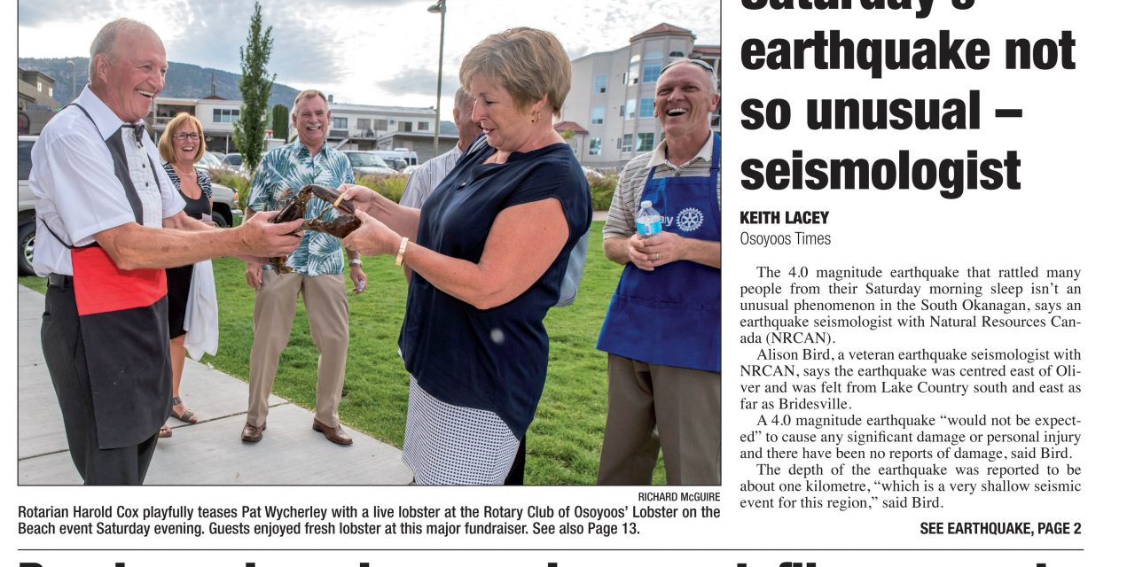 AUDIO: Osoyoos Times top stories for September 14 – CIRO Radio 106.5 FM