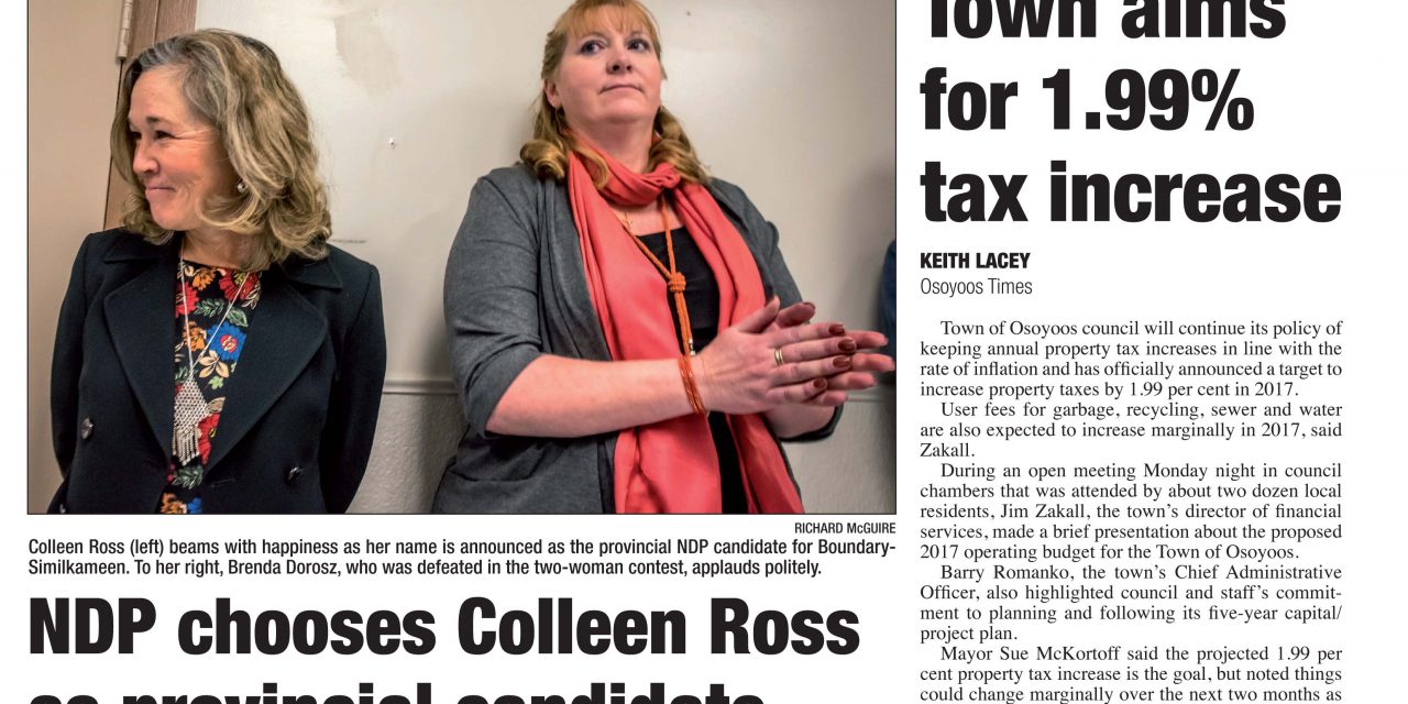 AUDIO: Osoyoos Times top stories for January 18 – CIRO Radio 106.5 FM