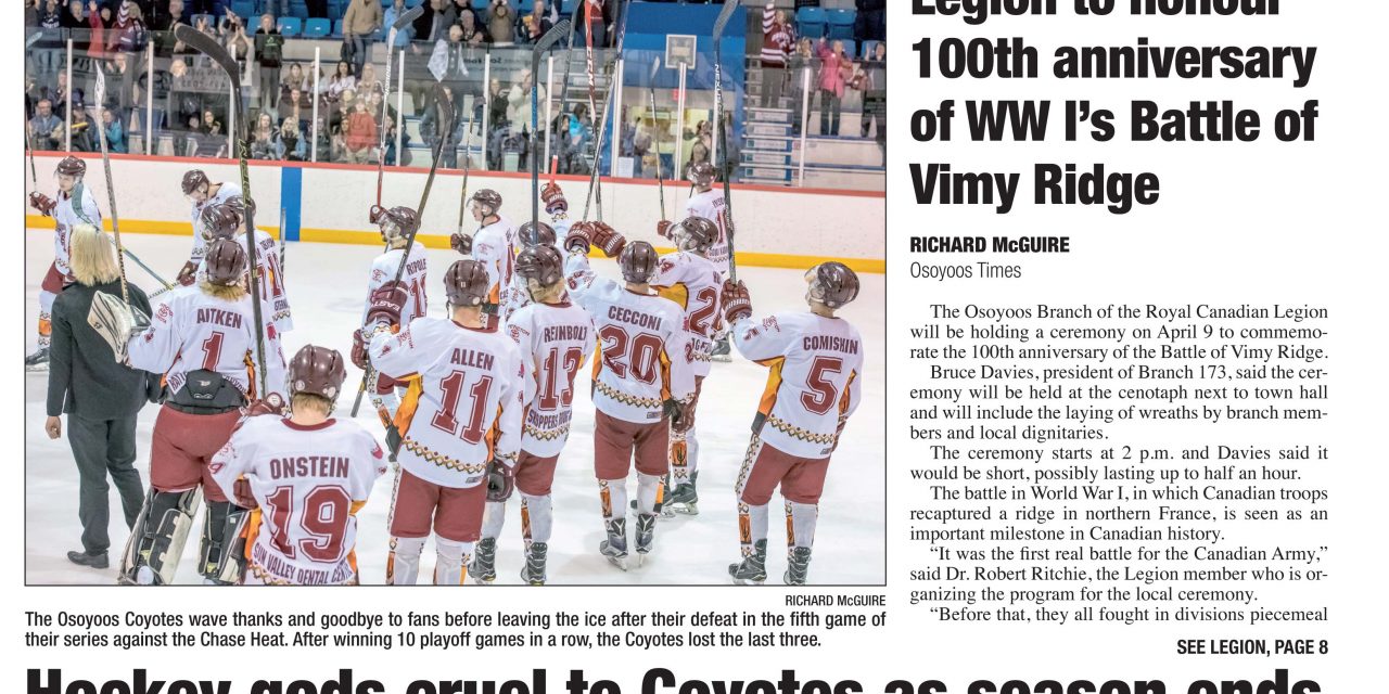 AUDIO: Osoyoos Times top stories for March 29 – CIRO Radio 106.5 FM
