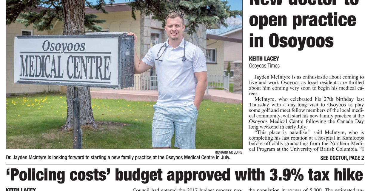 AUDIO: Osoyoos Times top stories for May 17 – CIRO Radio 106.5 FM