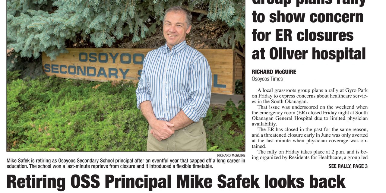 AUDIO: Osoyoos Times top stories for June 21 – CIRO Radio 106.5 FM