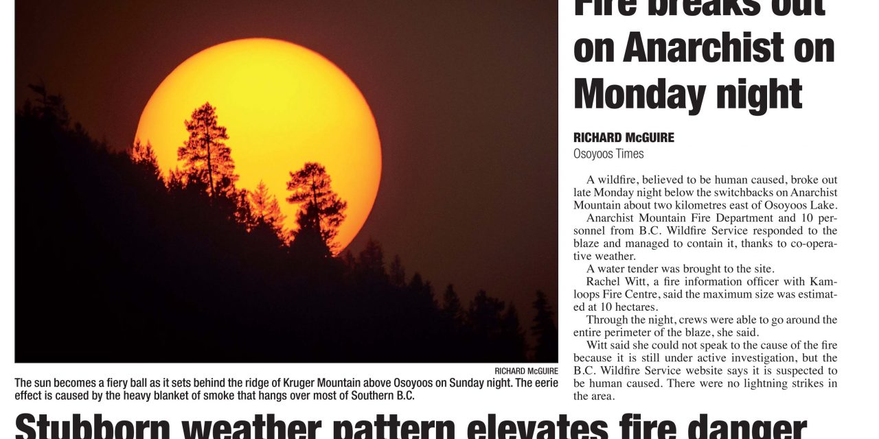 AUDIO: Osoyoos Times top stories for August 9 – CIRO Radio 106.5 FM