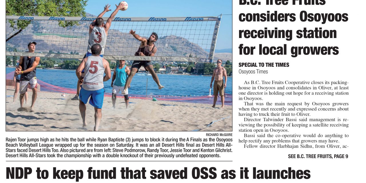 AUDIO: Osoyoos Times top stories for August 30 – CIRO Radio 106.5 FM
