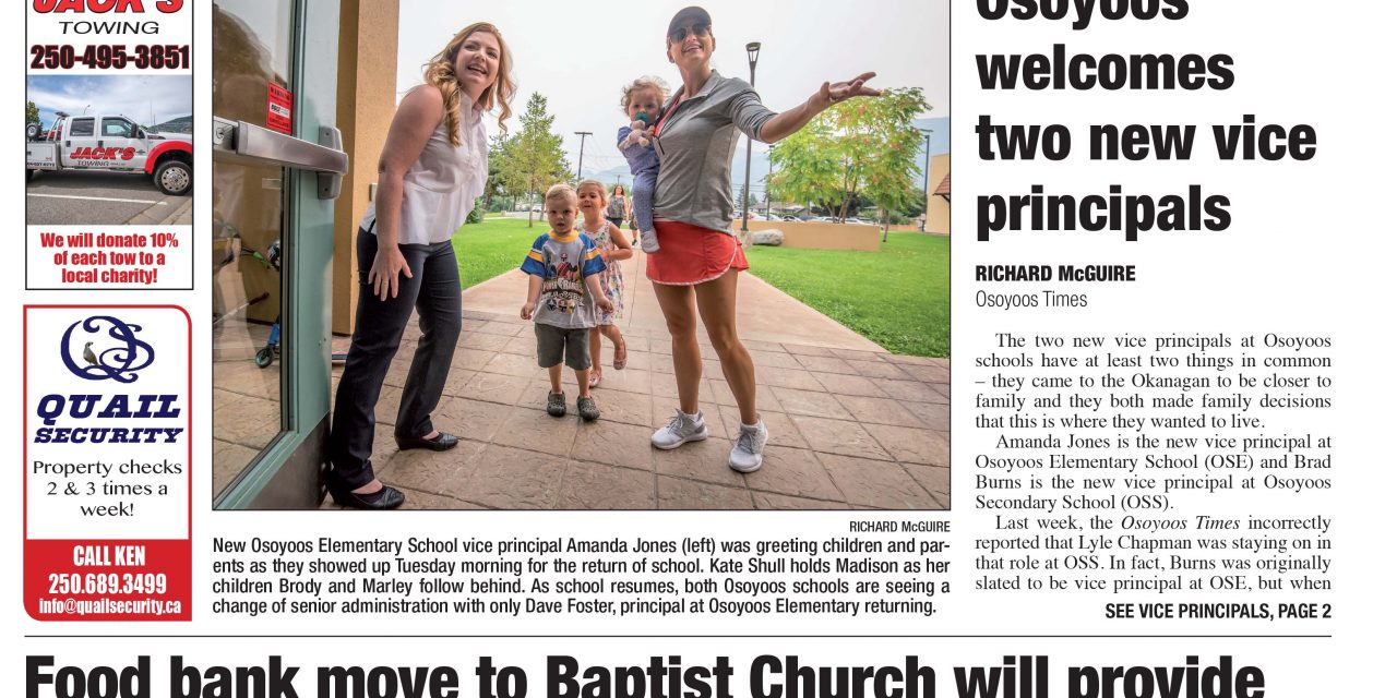 AUDIO: Osoyoos Times top stories for September 6 – CIRO Radio 106.5 FM