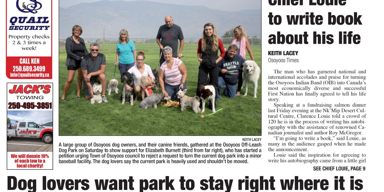 AUDIO: Osoyoos Times top stories for September 13 – CIRO Radio 106.5 FM