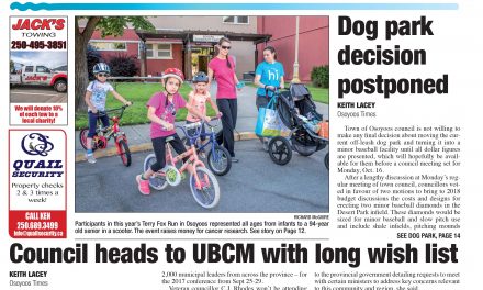 AUDIO: Osoyoos Times top stories for September 20 – CIRO Radio 106.5 FM