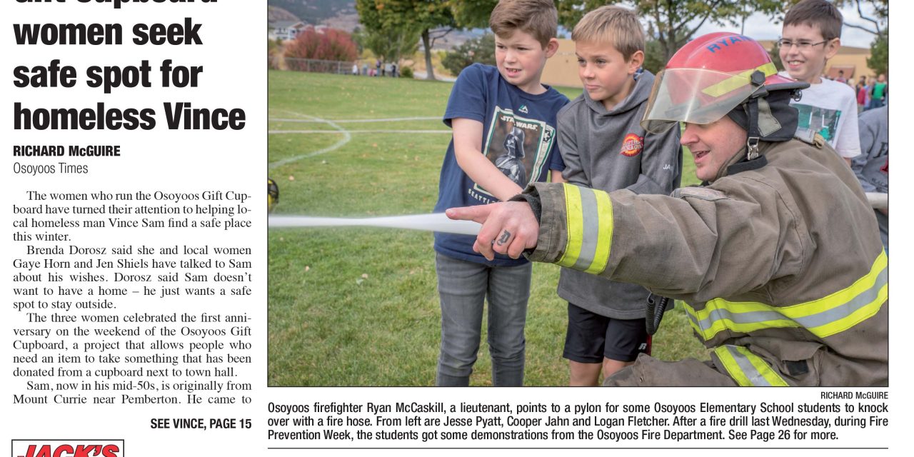 AUDIO: Osoyoos Times top stories for October 18 – CIRO Radio 106.5 FM