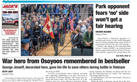 AUDIO: Osoyoos Times top stories for November 15 – CIRO Radio 106.5 FM