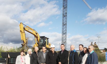 Massive crane moves hospital along