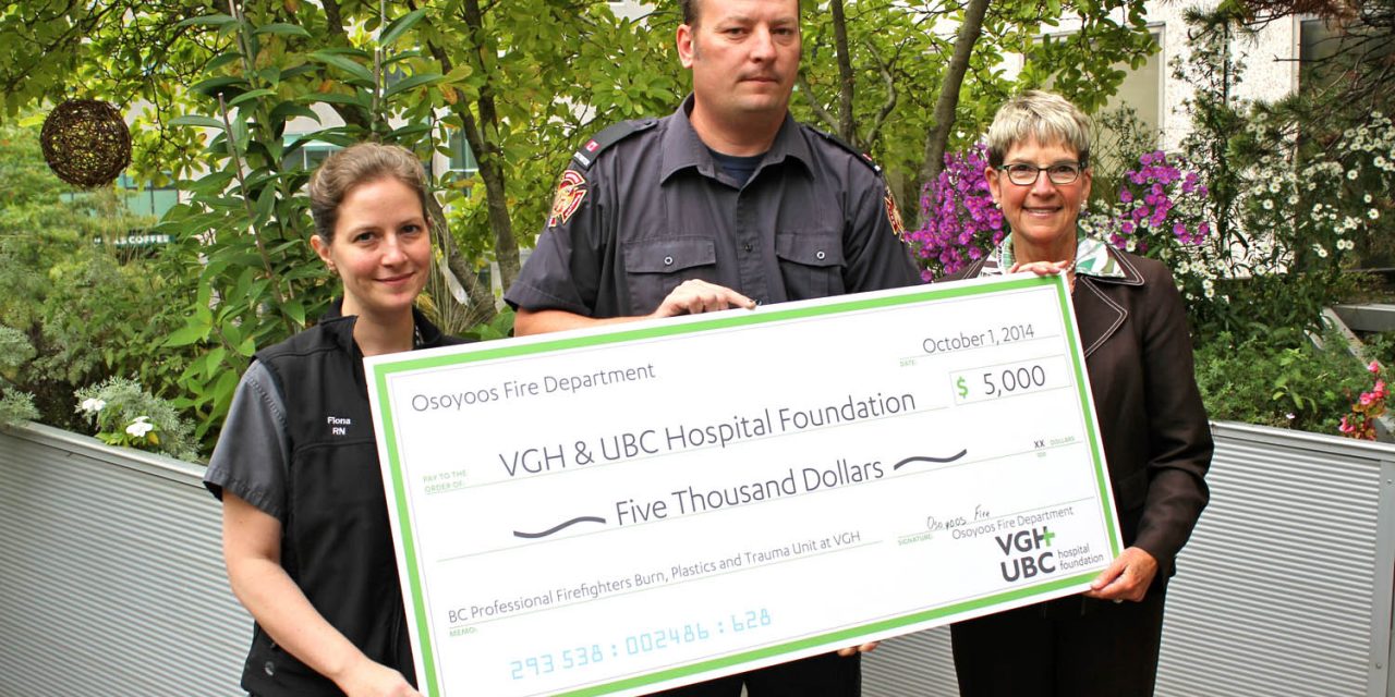 Osoyoos Fire Department makes another generous donation